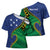Solomon Islands Independence Day 1978 Personalised Cross Shoulder Shirt Polynesian Pattern with Flag Style - Polynesian Pride