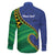 Solomon Islands Independence Day 1978 Personalised Family Matching Long Sleeve Bodycon Dress and Hawaiian Shirt Polynesian Pattern with Flag Style