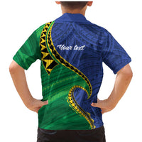 Solomon Islands Independence Day 1978 Personalised Family Matching Mermaid Dress and Hawaiian Shirt Polynesian Pattern with Flag Style LT9 - Polynesian Pride