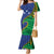 Solomon Islands Independence Day 1978 Personalised Family Matching Mermaid Dress and Hawaiian Shirt Polynesian Pattern with Flag Style
