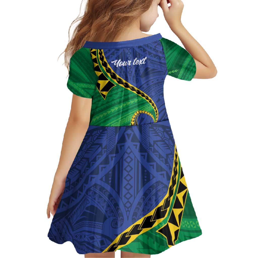 Solomon Islands Independence Day 1978 Personalised Family Matching Off Shoulder Maxi Dress and Hawaiian Shirt Polynesian Pattern with Flag Style LT9 - Polynesian Pride