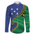 Solomon Islands Independence Day 1978 Personalised Family Matching Puletasi and Hawaiian Shirt Polynesian Pattern with Flag Style