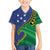 Solomon Islands Independence Day 1978 Personalised Family Matching Short Sleeve Bodycon Dress and Hawaiian Shirt Polynesian Pattern with Flag Style
