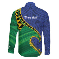 Solomon Islands Independence Day 1978 Personalised Family Matching Tank Maxi Dress and Hawaiian Shirt Polynesian Pattern with Flag Style LT9 - Polynesian Pride