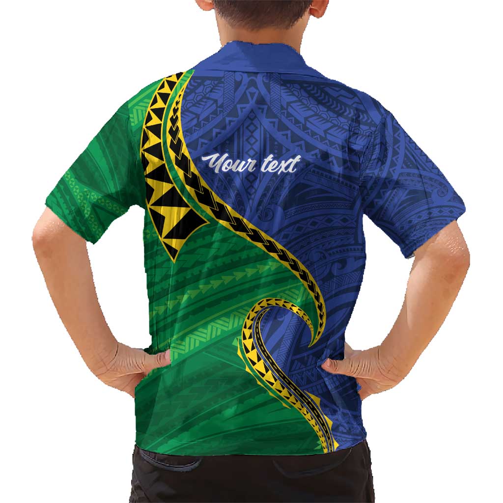 Solomon Islands Independence Day 1978 Personalised Hawaiian Shirt Polynesian Pattern with Flag Style LT9 - Polynesian Pride