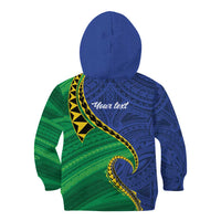 Solomon Islands Independence Day 1978 Personalised Kid Hoodie Polynesian Pattern with Flag Style LT9 - Polynesian Pride