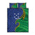 Solomon Islands Independence Day 1978 Personalised Quilt Bed Set Polynesian Pattern with Flag Style