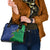 Solomon Islands Independence Day 1978 Personalised Shoulder Handbag Polynesian Pattern with Flag Style