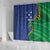 Solomon Islands Independence Day 1978 Personalised Shower Curtain Polynesian Pattern with Flag Style