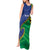 Solomon Islands Independence Day 1978 Personalised Tank Maxi Dress Polynesian Pattern with Flag Style
