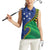 Solomon Islands Independence Day 1978 Personalised Women Sleeveless Polo Shirt Polynesian Pattern with Flag Style
