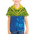 Solomon Islands Rugby Custom Family Matching Off The Shoulder Long Sleeve Dress and Hawaiian Shirt Simple Coat of arm Polynesian Pattern