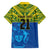 Solomon Islands Rugby Custom Family Matching Off Shoulder Maxi Dress and Hawaiian Shirt Simple Coat of arm Polynesian Pattern