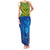 Solomon Islands Rugby Custom Family Matching Tank Maxi Dress and Hawaiian Shirt Simple Coat of arm Polynesian Pattern