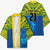 Solomon Islands Rugby Custom Kimono Simple Coat of arm Polynesian Pattern - Polynesian Pride