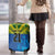 Solomon Islands Rugby Custom Luggage Cover Simple Coat of arm Polynesian Pattern