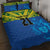 Solomon Islands Rugby Custom Quilt Bed Set Simple Coat of arm Polynesian Pattern