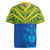 Solomon Islands Rugby Custom Rugby Jersey Simple Coat of arm Polynesian Pattern