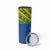 Solomon Islands Rugby Custom Skinny Tumbler Simple Coat of arm Polynesian Pattern
