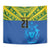 Solomon Islands Rugby Custom Tapestry Simple Coat of arm Polynesian Pattern