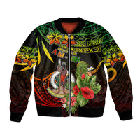 Vanuatu Islands Bomber Jacket Proud To Be A Ni-Van LT9 Unisex Reggae - Polynesian Pride