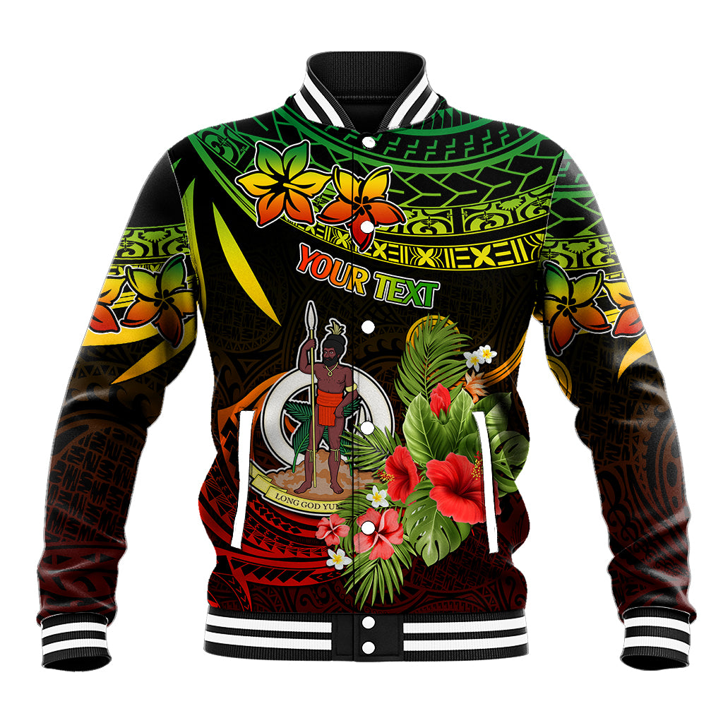 Custom Vanuatu Islands Baseball Jacket Proud To Be A Ni-Van LT9 Unisex Reggae - Polynesian Pride