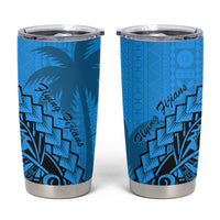 Blue Fiji Rugby Tumbler Cup Kaiviti Fijian Tribal World Cup LT9 Blue - Polynesian Pride