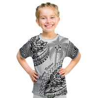 Fiji Rugby Kid T Shirt Kaiviti Fijian Tribal World Cup White LT9 White - Polynesian Pride