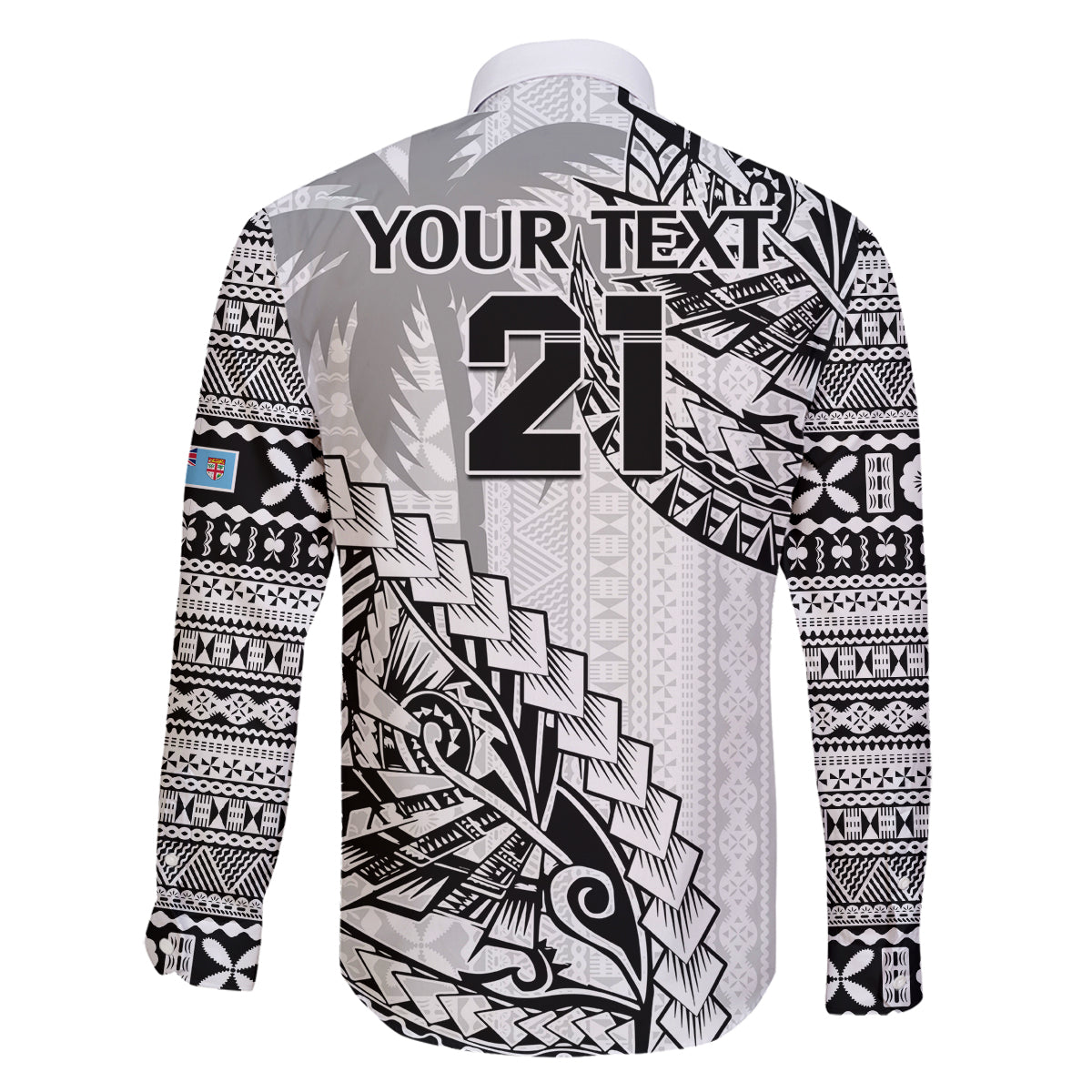 Custom Fiji Rugby Family Matching Mermaid Dress and Hawaiian Shirt Kaiviti Fijian Tribal World Cup White LT9 - Polynesian Pride