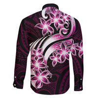 Plumeria Tribal Tattoo Family Matching Summer Maxi Dress and Hawaiian Shirt Pink Polynesian Pattern LT9 - Polynesian Pride
