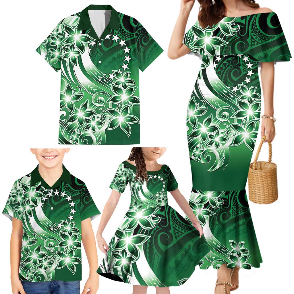 Cook Islands Tattoo Family Matching Mermaid Dress and Hawaiian Shirt Plumeria Polynesian Pattern LT9 - Polynesian Pride