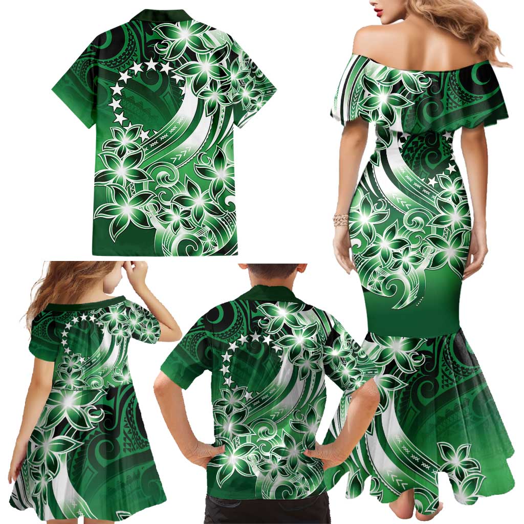 Cook Islands Tattoo Family Matching Mermaid Dress and Hawaiian Shirt Plumeria Polynesian Pattern LT9 - Polynesian Pride