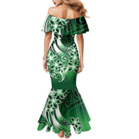 Cook Islands Tattoo Family Matching Mermaid Dress and Hawaiian Shirt Plumeria Polynesian Pattern LT9 - Polynesian Pride
