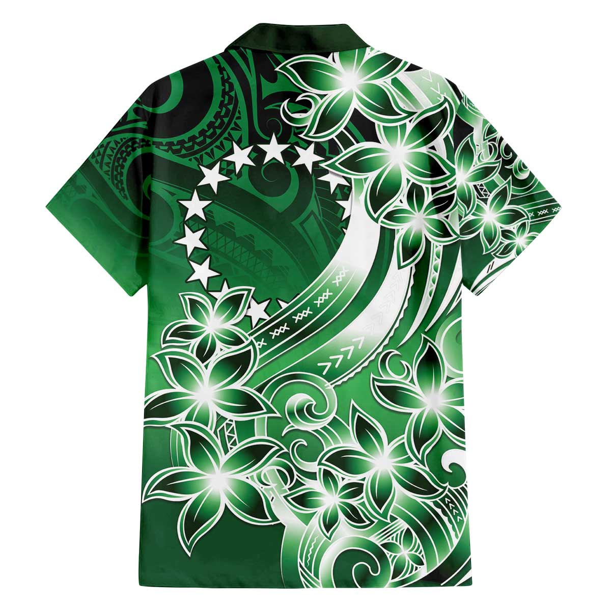 Cook Islands Tattoo Family Matching Off Shoulder Short Dress and Hawaiian Shirt Plumeria Polynesian Pattern LT9 - Polynesian Pride