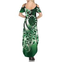 Cook Islands Tattoo Family Matching Summer Maxi Dress and Hawaiian Shirt Plumeria Polynesian Pattern LT9 - Polynesian Pride