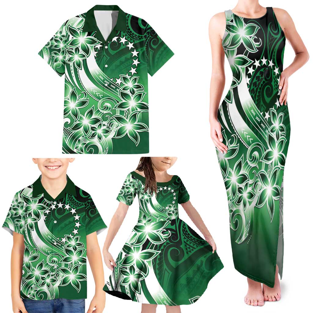 Cook Islands Tattoo Family Matching Tank Maxi Dress and Hawaiian Shirt Plumeria Polynesian Pattern LT9 - Polynesian Pride