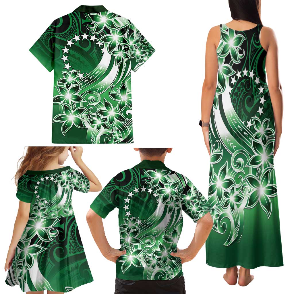 Cook Islands Tattoo Family Matching Tank Maxi Dress and Hawaiian Shirt Plumeria Polynesian Pattern LT9 - Polynesian Pride