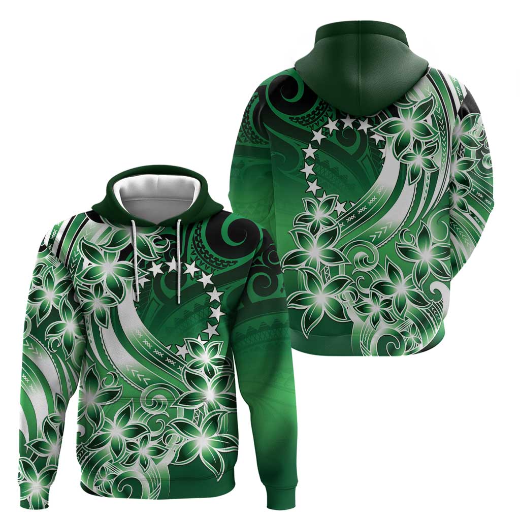 Cook Islands Tattoo Hoodie Plumeria Polynesian Pattern