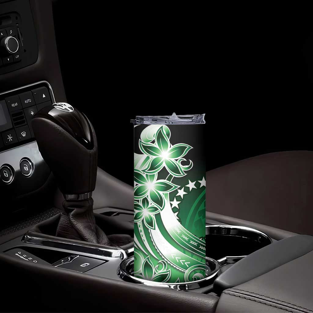 Cook Islands Tattoo Skinny Tumbler Plumeria Polynesian Pattern