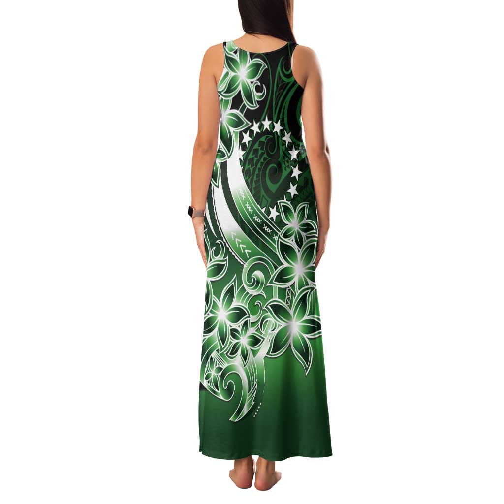 Cook Islands Tattoo Tank Maxi Dress Plumeria Polynesian Pattern LT9 - Polynesian Pride