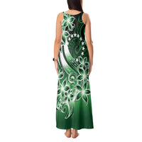 Cook Islands Tattoo Tank Maxi Dress Plumeria Polynesian Pattern LT9 - Polynesian Pride