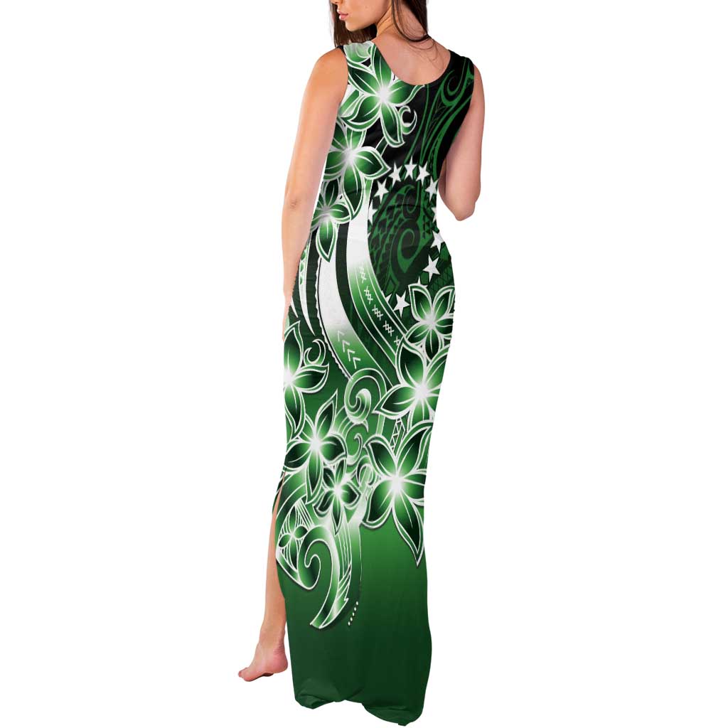 Cook Islands Tattoo Tank Maxi Dress Plumeria Polynesian Pattern LT9 - Polynesian Pride