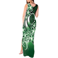 Cook Islands Tattoo Tank Maxi Dress Plumeria Polynesian Pattern LT9 - Polynesian Pride