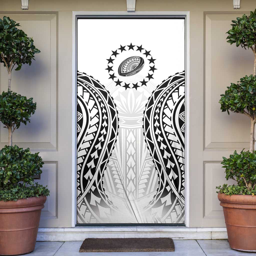 World Rugby Cook Islands Door Cover Kukis Make History LT9 White - Polynesian Pride