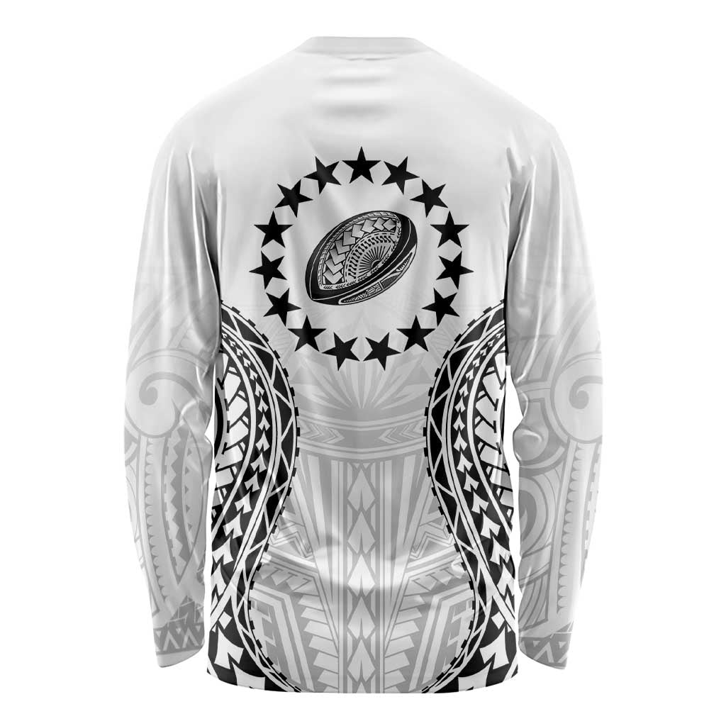 World Rugby Cook Islands Long Sleeve Shirt Kukis Make History LT9 - Polynesian Pride