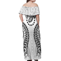 World Rugby Cook Islands Off Shoulder Maxi Dress Kukis Make History LT9 - Polynesian Pride