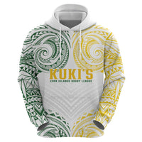 World Rugby Cook Islands Zip Hoodie White Polynesian Tribal Pattern LT9 - Polynesian Pride