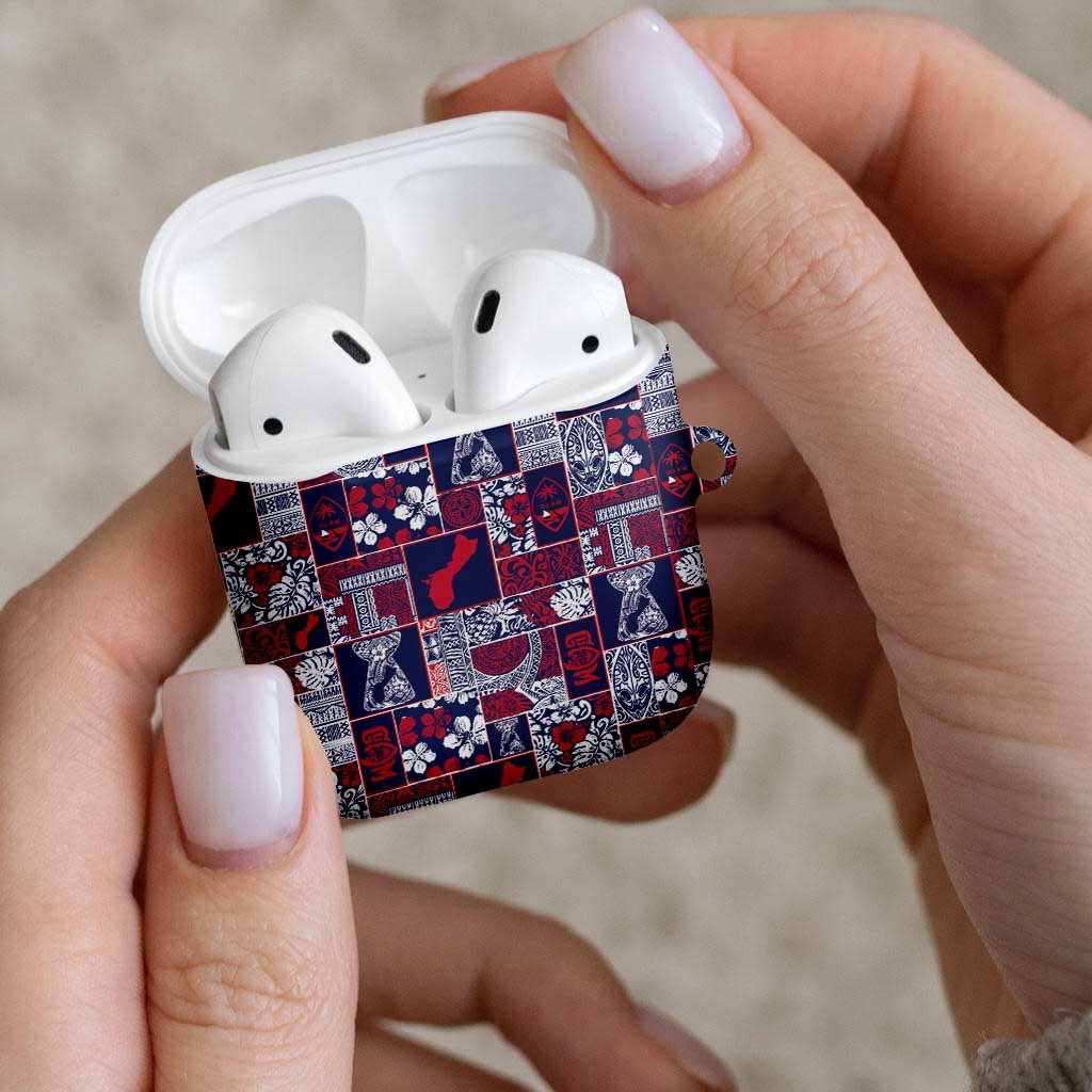 Guam Felis Pasgua AirPods Case Pacific Patchwork Xmas Vibes - Polynesian Pride