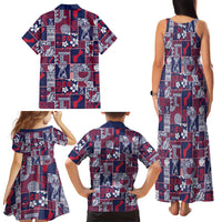 Guam Felis Pasgua Family Matching Tank Maxi Dress and Hawaiian Shirt Pacific Patchwork Xmas Vibes LT9 - Polynesian Pride