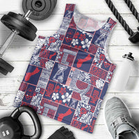 Guam Felis Pasgua Men Tank Top Pacific Patchwork Xmas Vibes - Polynesian Pride